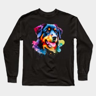 Watercolor Beauceron Long Sleeve T-Shirt